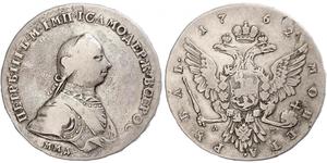 1 Rubel Russisches Reich (1720-1917) Silber Peter III (1728-1762)