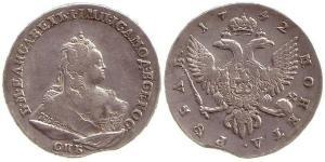 1 Rubel Russisches Reich (1720-1917) Silber Jelisaweta I Petrowna (1709-1762)