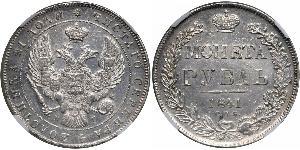1 Rubel Russisches Reich (1720-1917) Silber Nikolaus I (1796-1855)