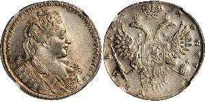 1 Rubel Russisches Reich (1720-1917) Silber Anna Iwanowna (1693-1740)