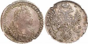 1 Rubel Russisches Reich (1720-1917) Silber Anna Iwanowna (1693-1740)