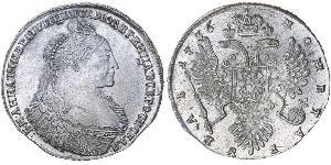 1 Rubel Russisches Reich (1720-1917) Silber Anna Iwanowna (1693-1740)