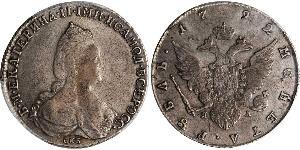 1 Rubel Russisches Reich (1720-1917) Silber Katharina II (1729-1796)