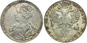 1 Rubel Russisches Reich (1720-1917) Silber Katharina I (1684-1727)