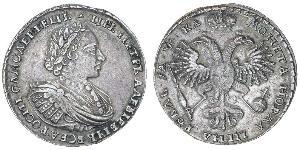 1 Rubel Russisches Reich (1720-1917) Silber Peter der Große(1672-1725)