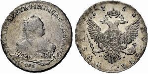 1 Rubel Russisches Reich (1720-1917) Silber Jelisaweta I Petrowna (1709-1762)