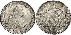 1 Rubel Russisches Reich (1720-1917) Silber Katharina II (1729-1796)