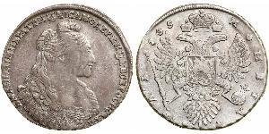 1 Rubel Russisches Reich (1720-1917) Silber Anna Iwanowna (1693-1740)