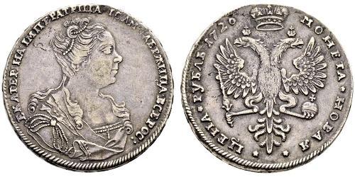 1 Rubel Russisches Reich (1720-1917) Silber Katharina I (1684-1727)