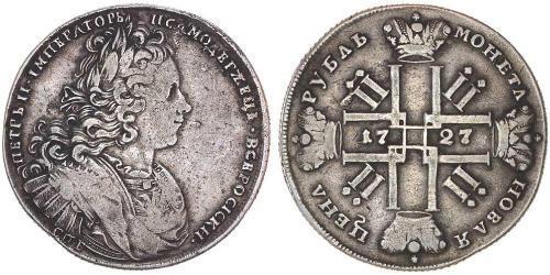 1 Rubel Russisches Reich (1720-1917) Silber Peter II (1715-1730)