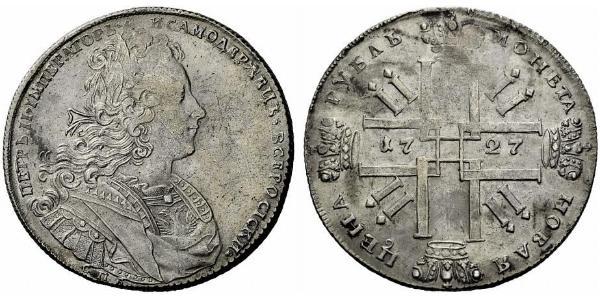 1 Rubel Russisches Reich (1720-1917) Silber Peter II (1715-1730)