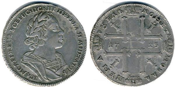 1 Rubel Russisches Reich (1720-1917) Silber Peter der Große(1672-1725)