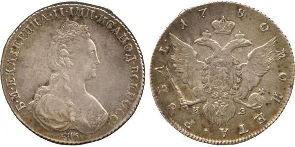 1 Rubel Russisches Reich (1720-1917) Silber Katharina II (1729-1796)