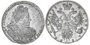 1 Ruble Russian Empire (1720-1917) Silver Anna Ivanovna (1693-1740)