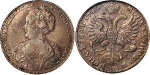 1 Ruble Russian Empire (1720-1917) Silver Catherine I (1684-1727)