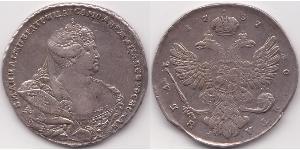 1 Ruble Russian Empire (1720-1917) Silver Anna Ivanovna (1693-1740)