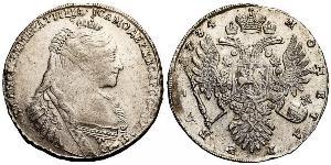 1 Ruble Russian Empire (1720-1917) Silver Anna Ivanovna (1693-1740)