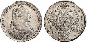 1 Ruble Russian Empire (1720-1917) Silver Anna Ivanovna (1693-1740)