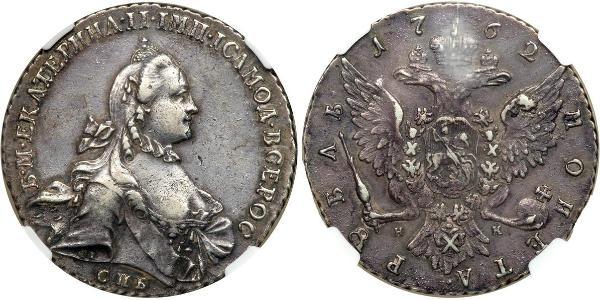 1 Ruble Russian Empire (1720-1917) Silver Catherine II (1729-1796)