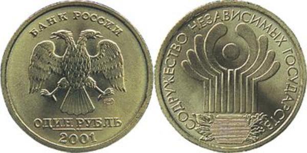1 Ruble 俄罗斯  