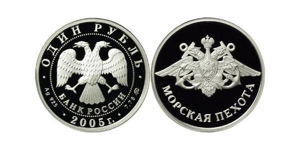1 Ruble 俄罗斯 銀 