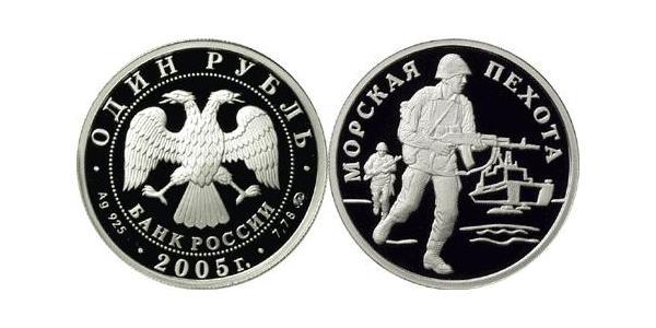 1 Ruble 俄罗斯 銀 