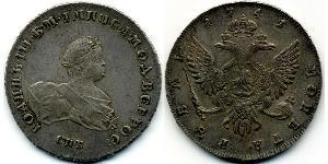 1 Rublo Impero russo (1720-1917) Argento Ivan VI Romanov (1740-1764)