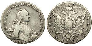 1 Rublo Impero russo (1720-1917) Argento Caterina II (1729-1796)