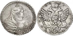 1 Rublo Impero russo (1720-1917) Argento Anna Ivanovna (1693-1740)