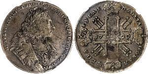 1 Rublo Impero russo (1720-1917) Argento Pietro II (1715-1730)