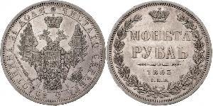 1 Rublo Impero russo (1720-1917) Argento Nicola I (1796-1855)