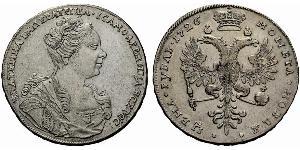 1 Rublo Impero russo (1720-1917) Argento Caterina I (1684-1727)
