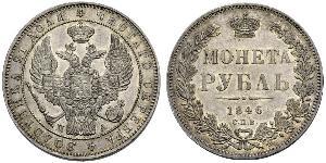 1 Rublo Impero russo (1720-1917) Argento Nicola I (1796-1855)