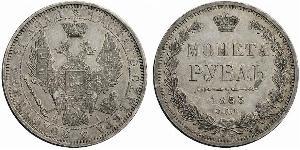 1 Rublo Impero russo (1720-1917) Argento Nicola I (1796-1855)