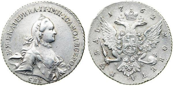 1 Rublo Impero russo (1720-1917) Argento Caterina II (1729-1796)