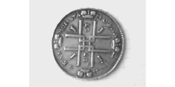 1 Rublo Impero russo (1720-1917) Argento Pietro I di Russia(1672-1725)