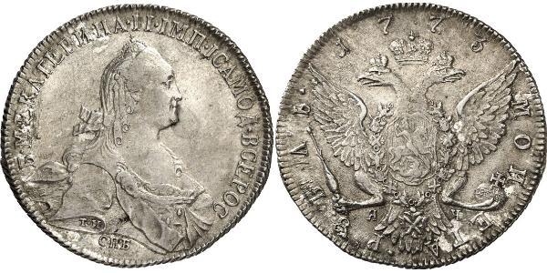1 Rublo Impero russo (1720-1917) Argento Caterina II (1729-1796)