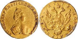 1 Rublo Imperio ruso (1720-1917) Oro Catalina II (1729-1796)