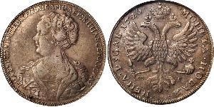 1 Rublo Imperio ruso (1720-1917) Plata Catalina I (1684-1727)