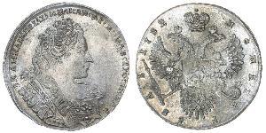 1 Rublo Imperio ruso (1720-1917) Plata Ana Yoánnovna (1693-1740)