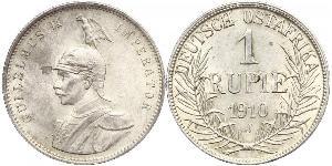 1 Rupee Afrique orientale allemande (1885-1919) Argent Wilhelm II, German Emperor (1859-1941)