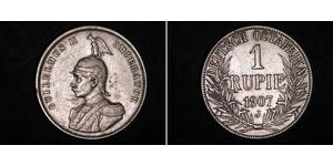 1 Rupee Afrique orientale allemande (1885-1919) Argent Wilhelm II, German Emperor (1859-1941)