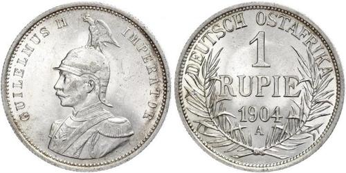 1 Rupee Afrique orientale allemande (1885-1919) Argent Wilhelm II, German Emperor (1859-1941)