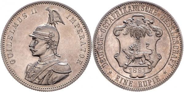 1 Rupee Afrique orientale allemande (1885-1919) Argent 