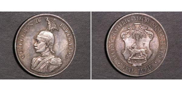 1 Rupee Afrique orientale allemande (1885-1919) Argent 