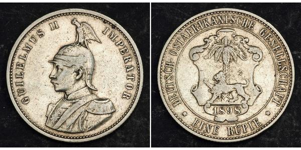 1 Rupee Afrique orientale allemande (1885-1919) Argent 