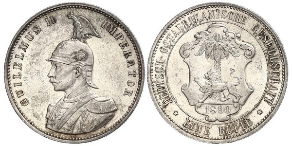 1 Rupee Afrique orientale allemande (1885-1919) Argent 