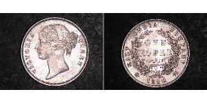 1 Rupee Compagnie anglaise des Indes orientales (1757-1858) Argent Victoria (1819 - 1901)