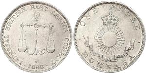 1 Rupee Empire britannique (1497 - 1949) Argent 