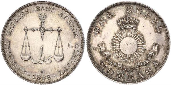 1 Rupee Empire britannique (1497 - 1949) Argent 